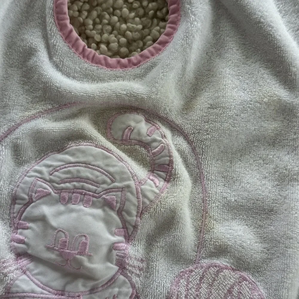Set of 6 Vintage Baby Pastel Toddler Bibs Colorful VTG 90s